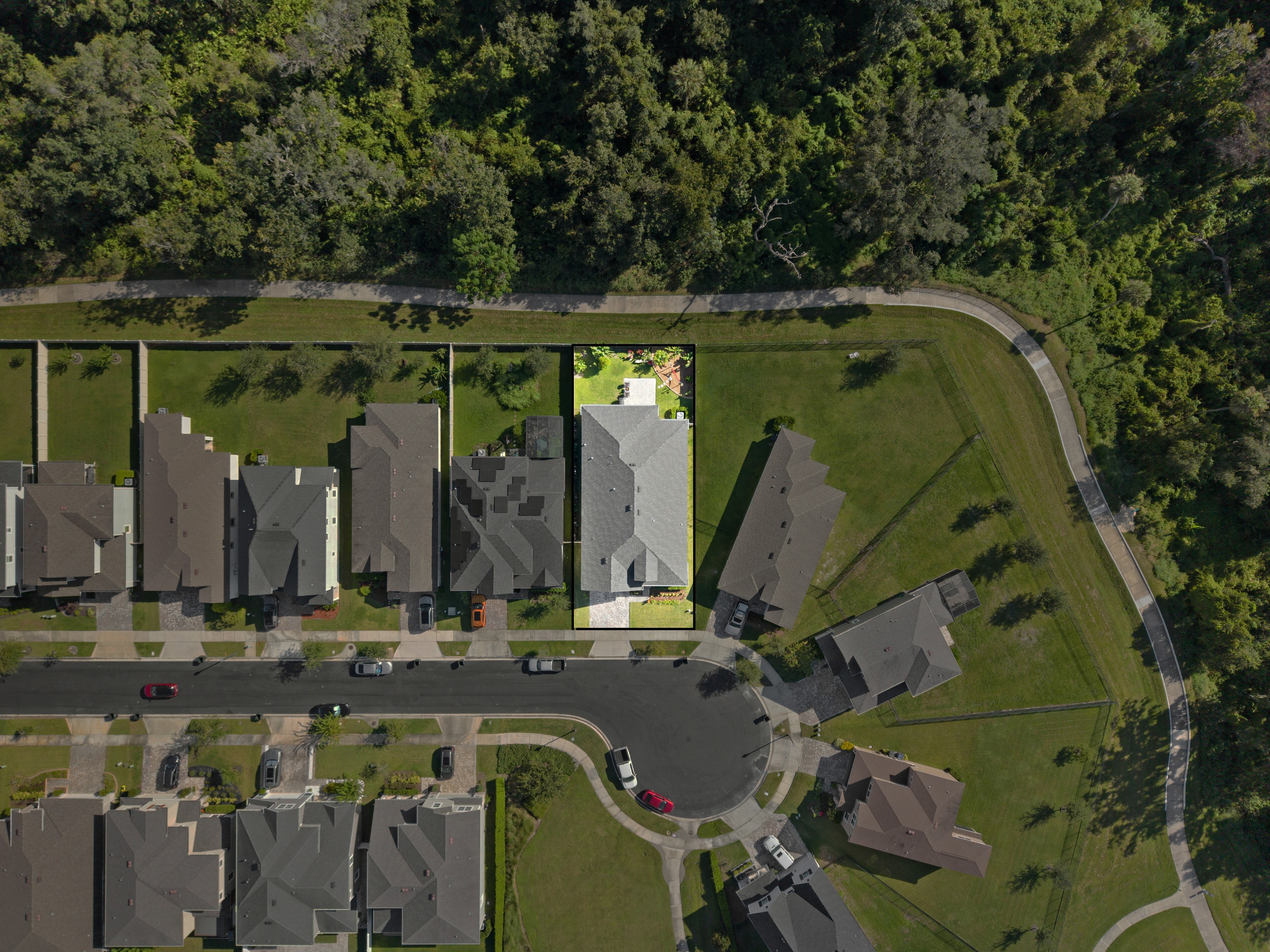 Aerial neighborhood view of 2333 Farnham Dr, Ocoee FL